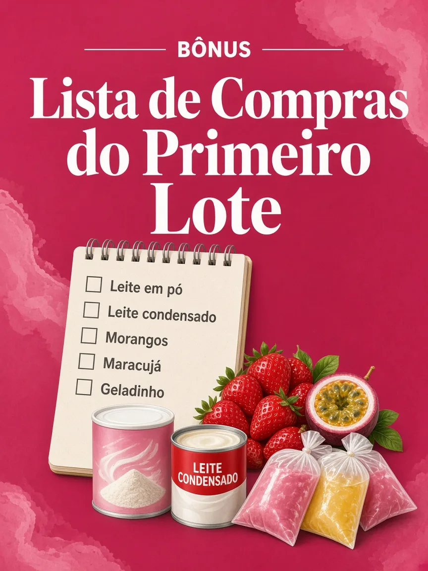 Capa do bônus Lista de Compras do Primeiro Lote